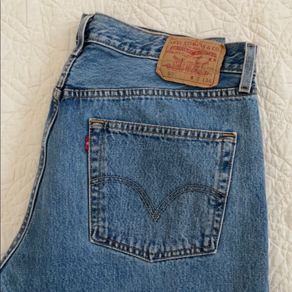 Levi’s 501 35x34 Blue Great Condition Butterfly